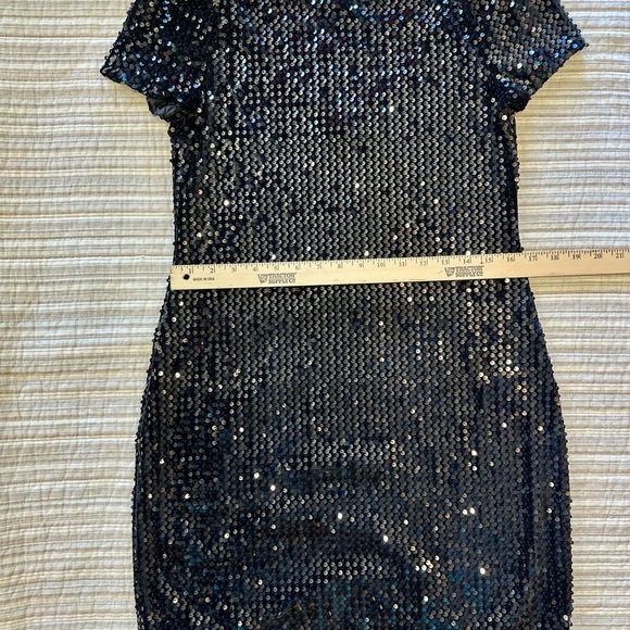 White House Black Market Black Sequin Chem, Style 570275634, Small, NWT - Picture 11 of 14
